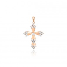 Apzeltīts kulons - krustiņš